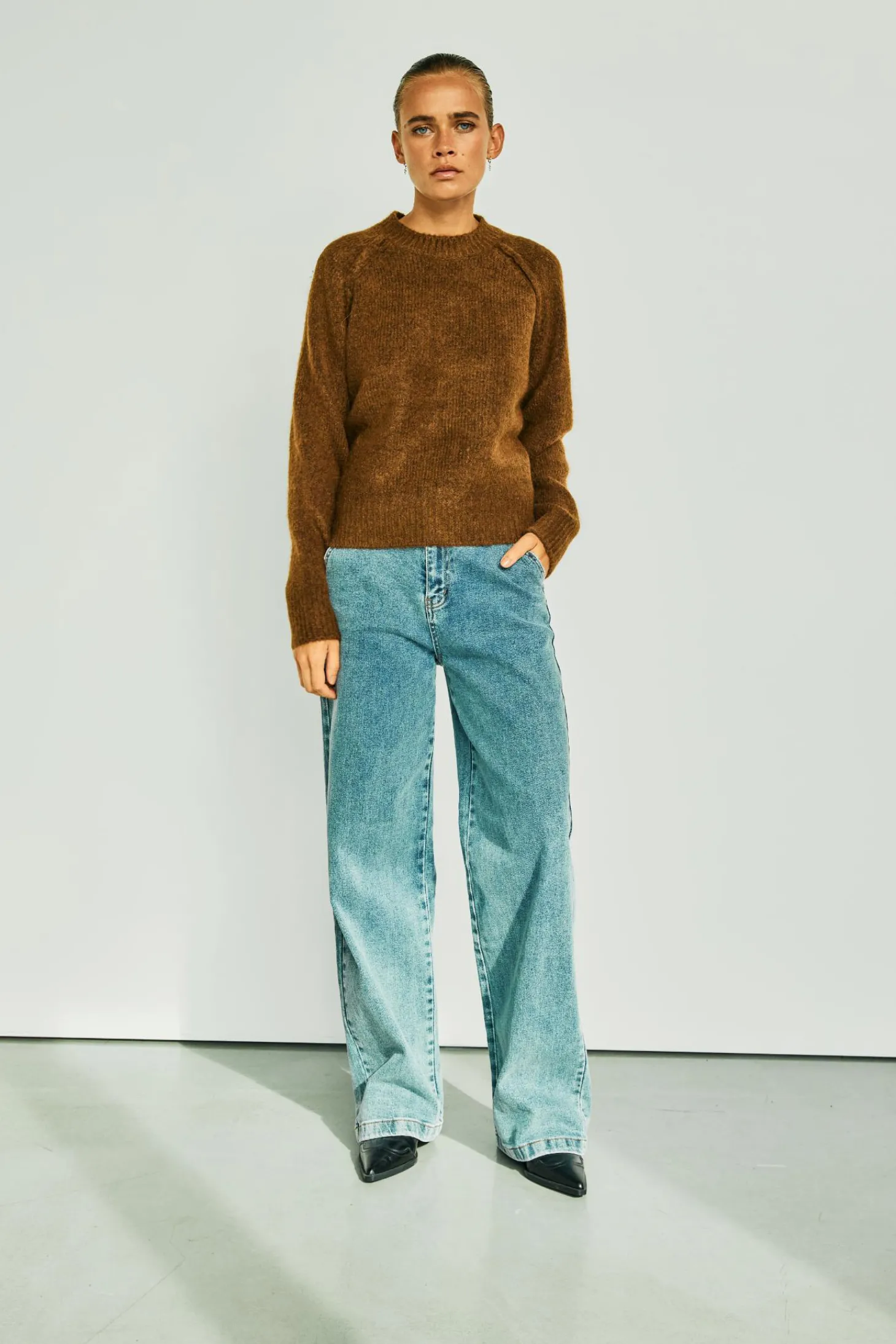 WBLANDREA LS CROPPED PULLOVER