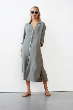 WBLAUGUSTINA LINEN MIDI DRESS