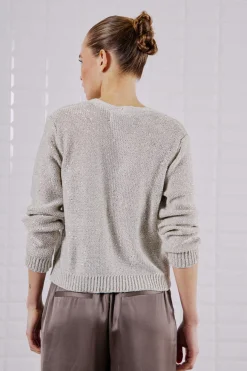 WBLBONNIE LS SEQUIN CARDIGAN