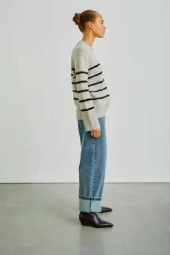 WBLCASSIDY LS STRIPED PULLOVER