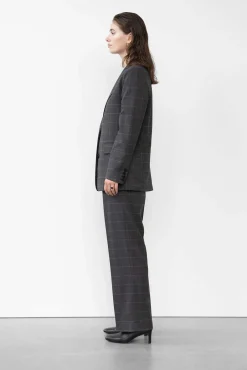 WBLFATE GRID CHECK BLAZER