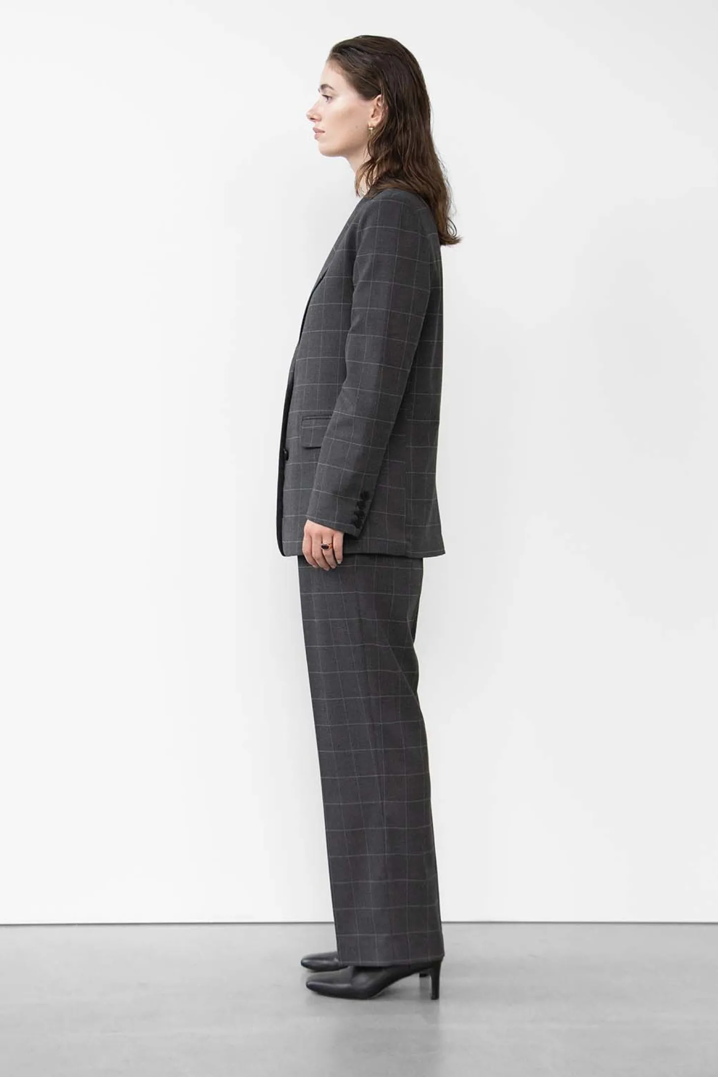 WBLFATE GRID CHECK BLAZER