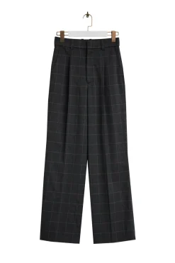 WBLFATE GRID CHECK PLEAT PANTS