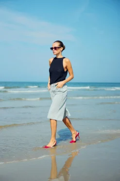 WBLGALA GREY DENIM BERMUDA