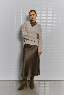 WBLJOANNE LS V-NECK PULLOVER