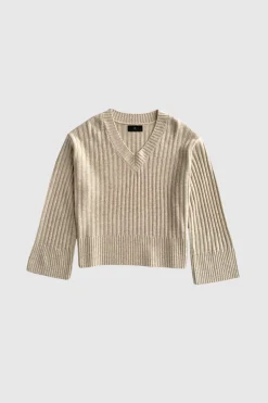WBLJOANNE LS V-NECK PULLOVER