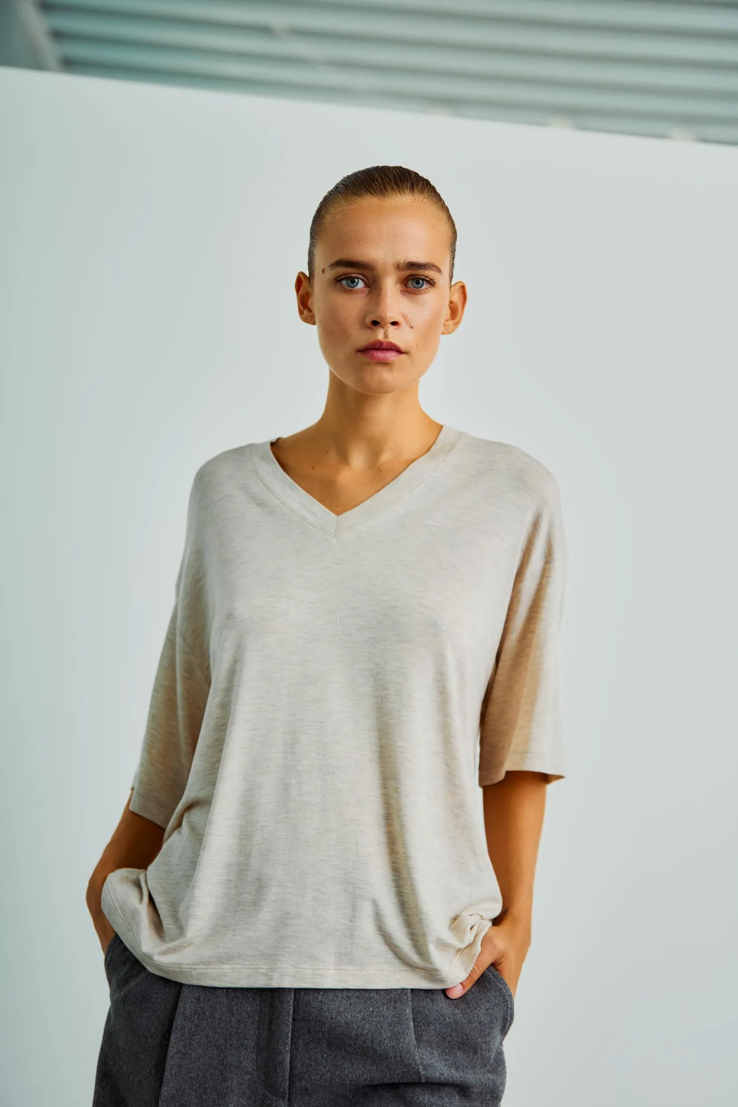 WBLJOSEFINE SS V-NECK TEE