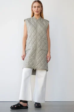 WBLLIVA QUILTED LONG WAISTCOAT