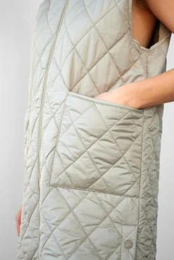 WBLLIVA QUILTED LONG WAISTCOAT