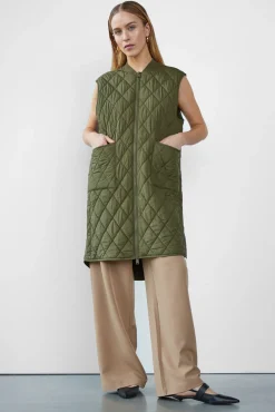 WBLLIVA QUILTED LONG WAISTCOAT