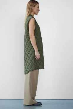 WBLLIVA QUILTED LONG WAISTCOAT