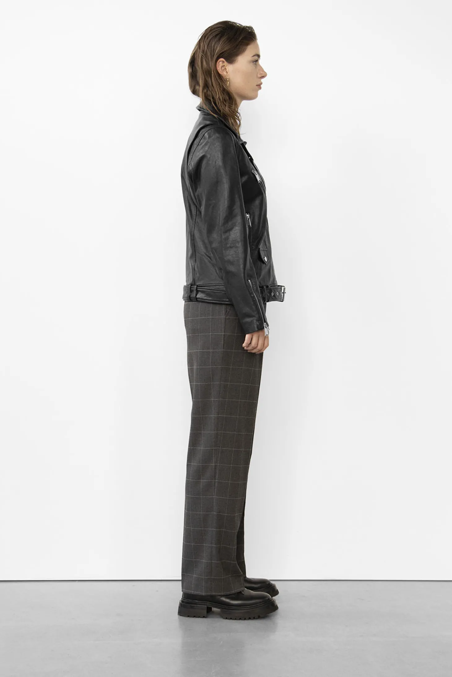 WBLPASADENA REAL LEATHER BIKER