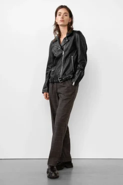 WBLPASADENA REAL LEATHER BIKER