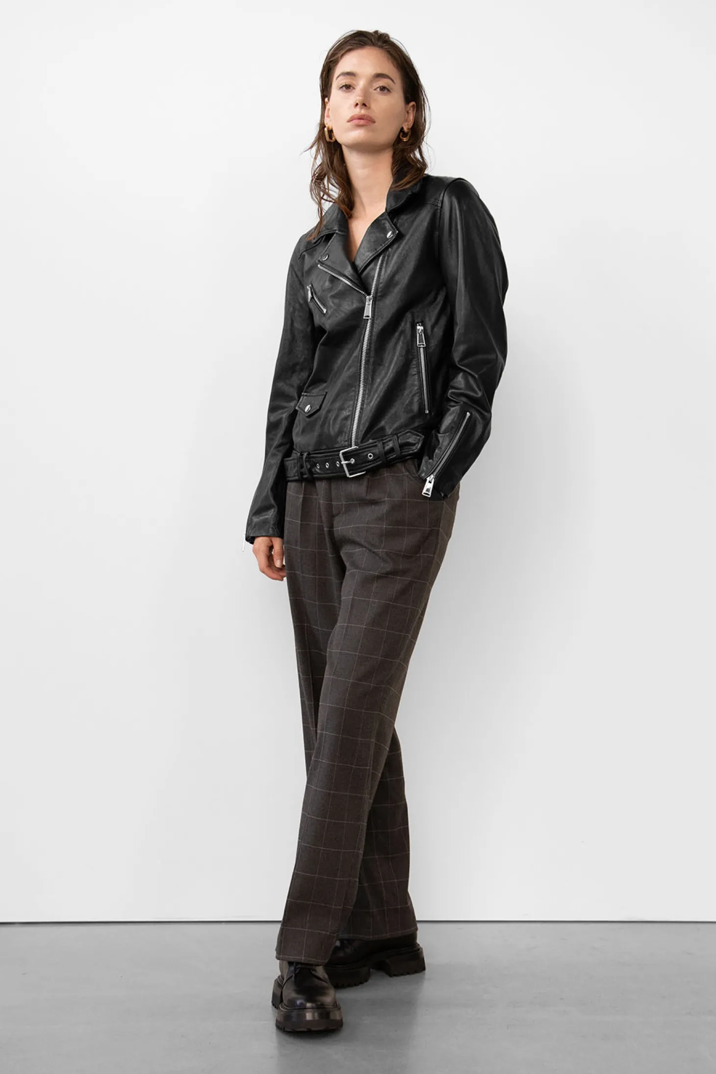 WBLPASADENA REAL LEATHER BIKER
