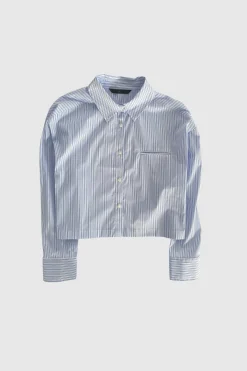 WBLQUINIE STRIPE CROPPED SHIRT