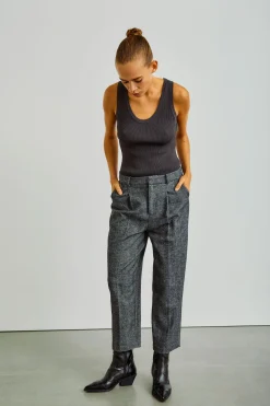 WBLTHILLA BARREL LEG WOOL PANT