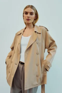 WBLVANESSA SHORT TRENCH COAT